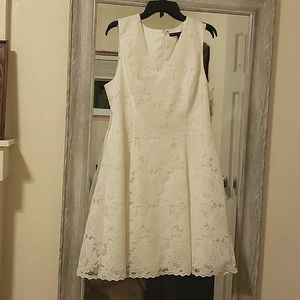 White House Black Market White Lace Dress